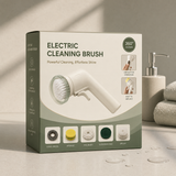 Electric Cleaning Brush With Multiple Attachments For Efficient Home Cleaning – 360° Rotating Scrubber With Sponge, Brush, And Steel Wool Heads