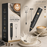 Rechargeable Electric Coffee Frother & Egg Beater | High-Speed Handheld Mixer with USB Charging