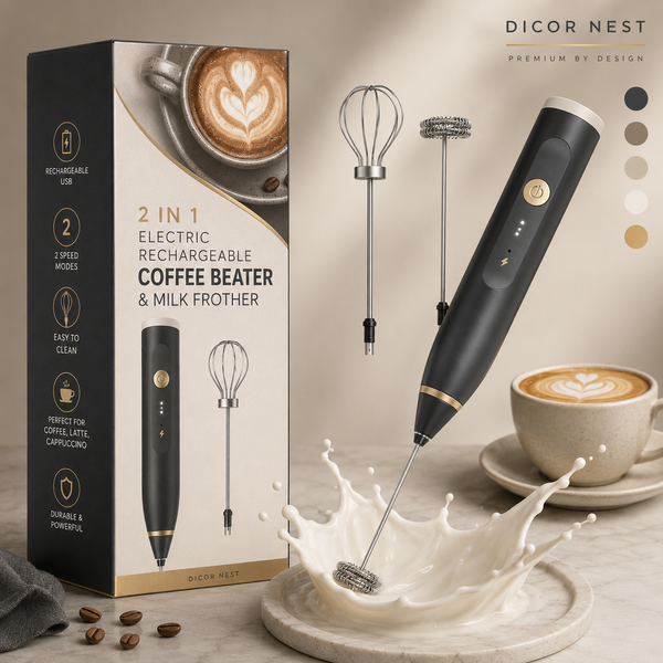 Rechargeable Electric Coffee Frother & Egg Beater | High-Speed Handheld Mixer with USB Charging