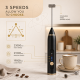 Rechargeable Electric Coffee Frother & Egg Beater | High-Speed Handheld Mixer with USB Charging