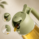 2-in-1 Glass Oil Spray Bottle & Dispenser with Pouring Spout | Kitchen Oil Mister for Air Fryer, BBQ & Cooking| 450ml
