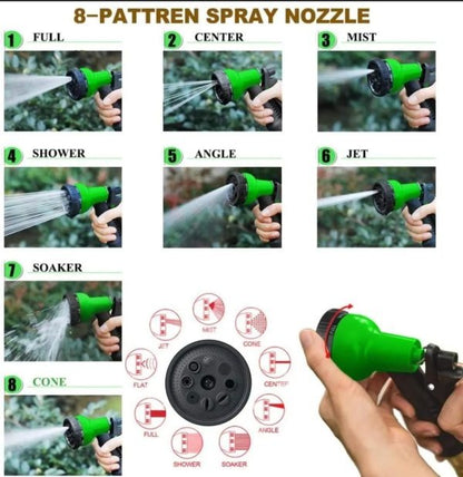 Magic Expandable Hose Pipe 50FT | Lightweight, Tangle-Free | 7-Mode Spray Gun