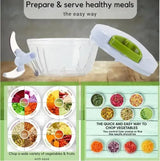 Spin Chopper 300ml ABS Plastic Multicolor Kitchen Essential
